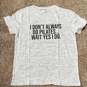 Gray Graphic Woman’s T-Shirt Pilates